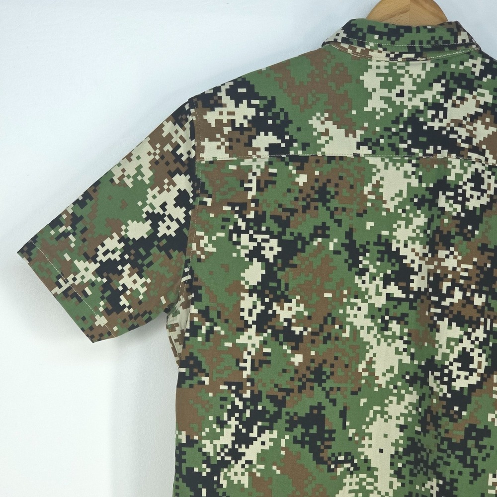 Snoop Dogg Supply Digital Camouflage Button Up Shirt Men Medium Urban Streetwear - Picture 7 of 15